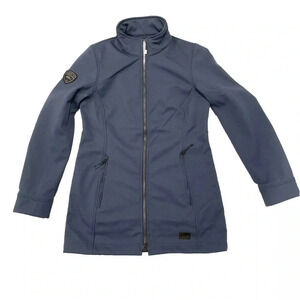 Roots 73 Oaklake Softshell Jacket Coat In Navy Size Medium Longer Length Women’s